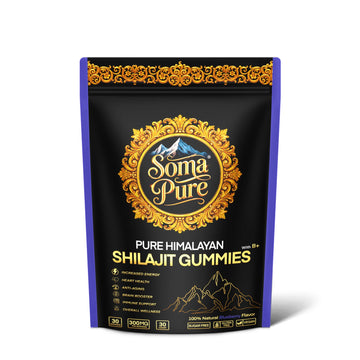 Soma Pure Himalayan Shilajit Gummies – 9000mg, Blueberry, Sugar-Free