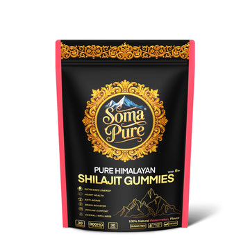 Soma Pure Himalayan Shilajit Gummies – 9000mg, Watermelon, Sugar-Free